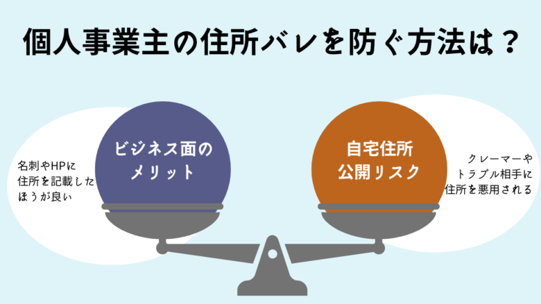 個人事業主の住所バレを防ぐ方法は？