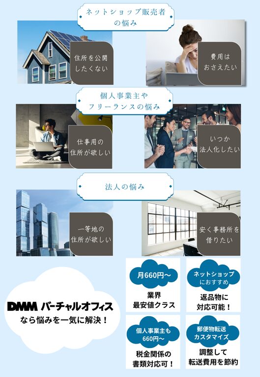 DMMバーチャルオフィスの魅力