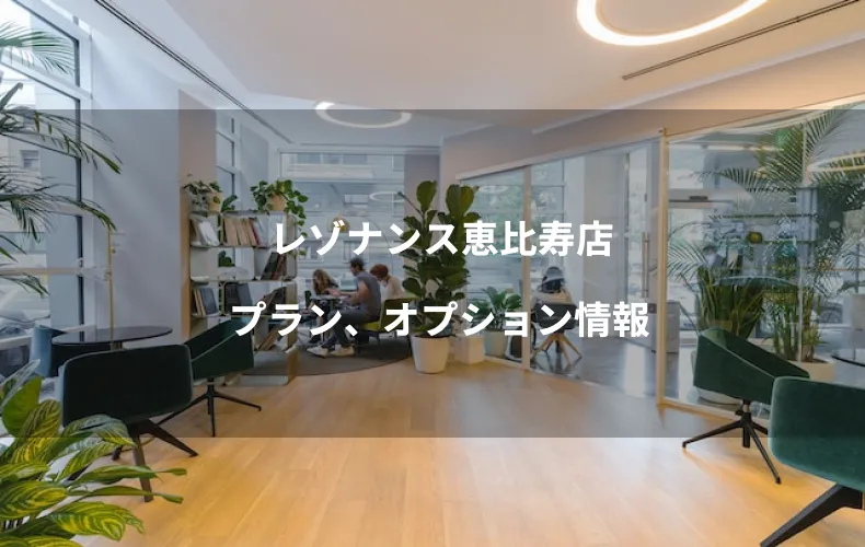 レゾナンス恵比寿店プラン、オプション情報